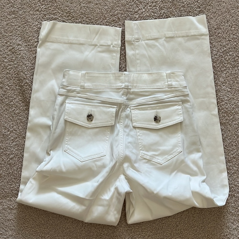 NEW SPANX Stretch Twill Cropped Wide Leg Pant Size XS - Picture 6 of 8